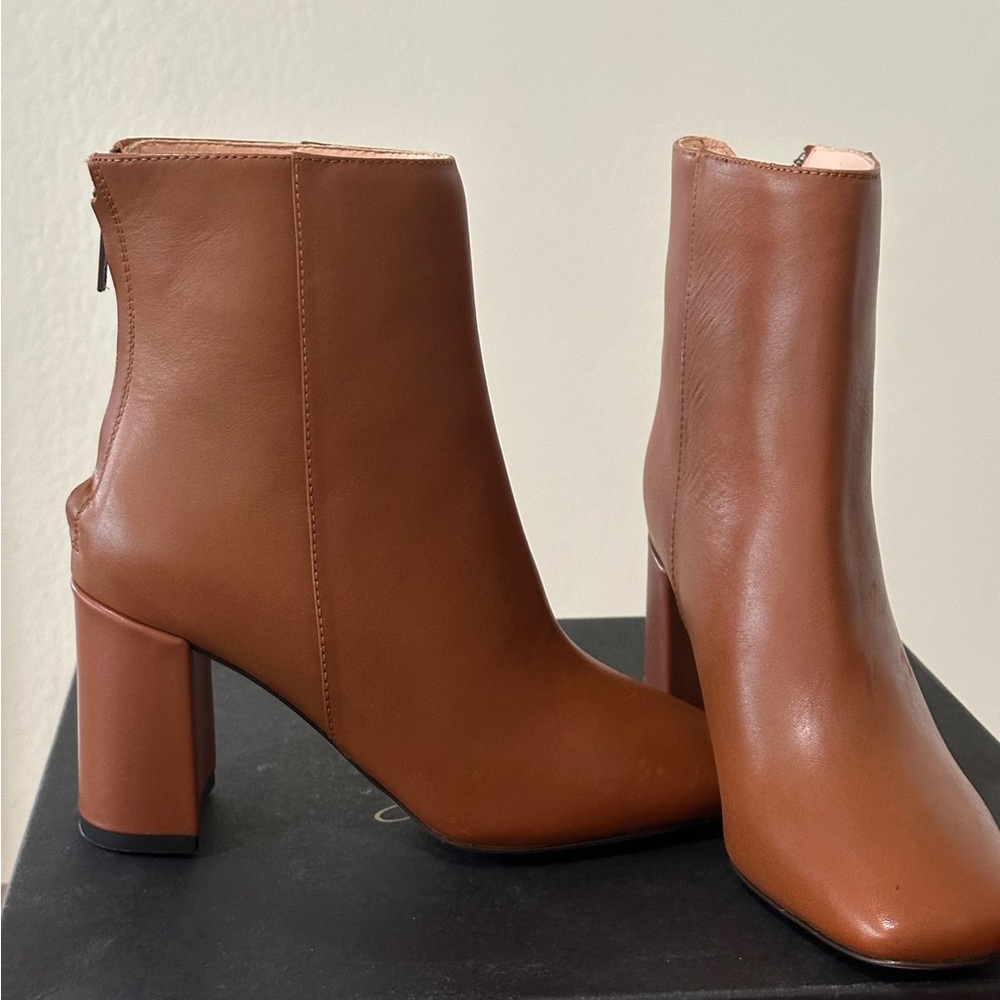 J. Crew Tan Ankle Boots - Brand New